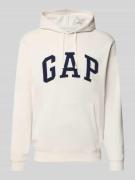 GAP Hoodie mit Kängurutasche in Offwhite, Größe L