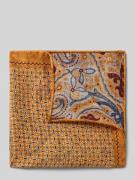 Verugia Einstecktuch aus Leinen-Mix mit Seiden-Anteil in GELB, Größe 1