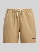 Polo Ralph Lauren Badeshorts mit Label Stitching in Khaki, Größe L