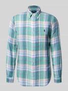 Polo Ralph Lauren Regular Fit Freizeithemd aus reinem Leinen in Gruen,...