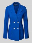 Marc Cain Leinenblazer mit aufgesetzten Taschen in Royal, Größe 34