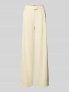 Christian Berg Cocktail Wide Leg Stoffhose mit Raffungen in Hellgelb, ...