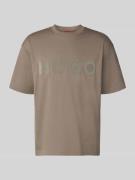 HUGO Relaxed Fit T-Shirt aus reiner Baumwolle Modell 'DINKEE' in Mitte...