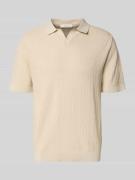 SELECTED HOMME Regular Fit Poloshirt aus Baumwoll-Leinen-Mix Modell 'M...