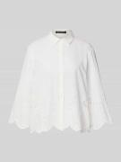 Betty Barclay Regular Fit Bluse mit Lochstickerei in Offwhite, Größe 3...