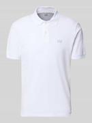 GAP Slim Fit Poloshirt mit Label-Stitching in Weiss, Größe L