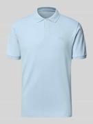 GAP Slim Fit Poloshirt mit Label-Stitching in Hellblau, Größe L