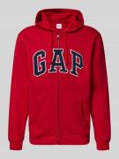 GAP Sweatjacke mit Logo und Känguru-Tasche in Rot, Größe L