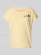 Christian Berg Woman Pyjama-Oberteil mit Motiv in Hellgelb, Größe L