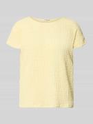 s.Oliver RED LABEL Relaxed Fit T-Shirt mit Strukturmuster in Hellgelb,...
