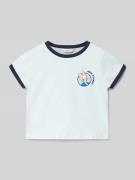 Mango Regular Fit T-Shirt mit Motiv-Print Modell 'Sail' in Bleu, Größe...