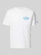 MC2 Saint Barth T-Shirt mit Label-Prints Modell 'PORTLAND' in Weiss, G...