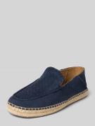 BOSS Lederloafer mit Strukturmuster Modell 'Madeira' in Marine, Größe ...