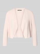 comma Strickjacke in offener Passform mit 3/4-Arm in Hellrosa, Größe L