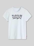 Levi's® T-Shirt mit Logo-Print in Hellblau, Größe L