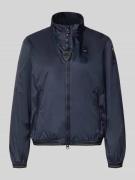 Blauer USA Jacke mit Zweiwege-Reißverschluss Modell 'ANNABEL' in Marin...