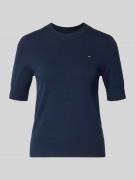 Tommy Hilfiger Regular Fit Strickpullover aus Baumwoll-Mix in Marine, ...