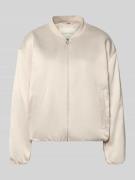 Tom Tailor Regular Fit Blouson mit College-Kragen in Sand, Größe L