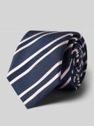 BOSS Seiden-Mix Krawatte im Streifen-Design in Hellrosa, Größe 1