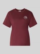 Marc O'Polo Denim Regular Fit T-Shirt aus reiner Baumwolle in Bordeaux...