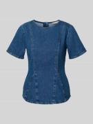 MSCH Copenhagen Jeansshirt mit Rundhalsausschnitt Modell 'Turige Alena...