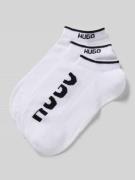 HUGO Sneaker-Socken mit Logo-Print in Weiss, Größe 39-42
