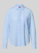 HUGO Relaxed Fit Hemdbluse aus Viskose-Mix Modell 'ELLODHY' in Hellbla...