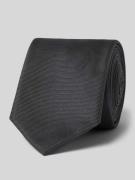 HUGO Seiden-Mix Krawatte mit Jaquard-Webstruktur in Black, Größe 1