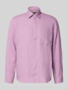 Marc O'Polo Regular Fit Freizeithemd aus reinem Leinen in Flieder, Grö...