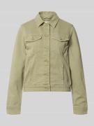 s.Oliver RED LABEL Regular Fit Jeansjacke aus Baumwoll-Mix in Lind, Gr...