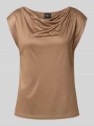 s.Oliver BLACK LABEL Regular Fit Top aus reiner Viskose in Mittelbraun...