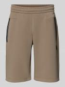 EA7 Emporio Armani Bermudas mit Reißverschlusstaschen in Beige, Größe ...