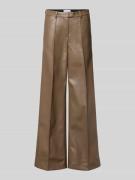 STAND STUDIO Hose in Leder-Optik mit Längsnähten Modell 'Wessy' in Mit...
