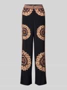 Bash Stoffhose aus Viskose im Allover-Look Modell 'VALLA' in Black, Gr...
