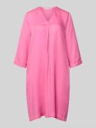 Lanius Knielanges Tunikakleid aus Lyocell in Pink, Größe 34