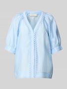 Copenhagen Muse Regular Fit Bluse mit V-Ausschnitt und Häkelspitze in ...