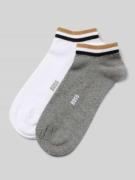 BOSS Sneaker-Socken im 2er-Pack aus Baumwoll-Mix in Hellgrau, Größe 39...