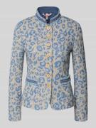 WHITE LABEL Slim Fit Blazer mit Allover-Animal-Stitching in Sand, Größ...