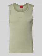 HUGO Slim Fit Tank Top aus Baumwoll-Mix Modell 'DAPOTA' in Schilf, Grö...