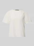 Luisa Cerano Relaxed Fit Bluse mit Zierbesatz in Offwhite, Größe 34