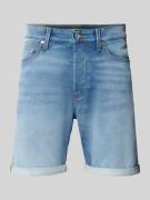 Jack & Jones Regular Fit Jeansshorts mit Umschlag Modell 'RICK' in Hel...