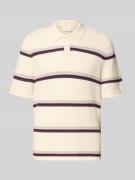 Jack & Jones Regular Fit Poloshirt mit Streifenmuster Modell 'MAINE' i...