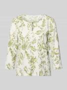 s.Oliver RED LABEL Regular Fit T-Shirt mit Allover-Muster und 3/4-Ärme...