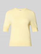 s.Oliver RED LABEL Slim Fit Strickpullover aus Viskose-Mix in Hellgelb...