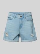 Noisy May Jeansshorts im Destroyed-Look Modell 'SMILEY' in Hellblau, G...