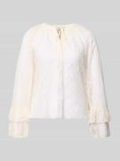 Vero Moda Regular Fit Langarmbluse in Spitzen-Optik Modell 'LOULOU' in...