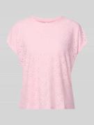 Only Relaxed Fit T-Shirt mit Ausbrenner-Effekt Model 'SMILLA' in Rosa,...