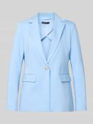 comma Blazer mit Reverskragen und Pattentaschen in Hellblau, Größe 34