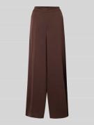 V by Vera Mont Stoffhose mit elastischem Bund in Schoko, Größe 36