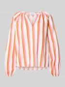 Emily Van den Bergh Regular Fit Bluse mit Raffungen in Koralle, Größe ...